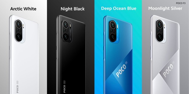 小米在新品發布會上正式發布了POCO F3旗艦手機的全新配色