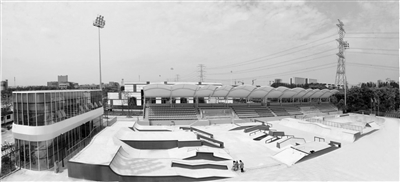 钱塘轮滑中心亚运滑板公园通过赛事功能验收 看台区设置862个座位